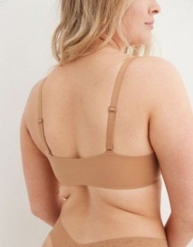  Aerie SMOOTHEZ Pull On Push Up BH Beige