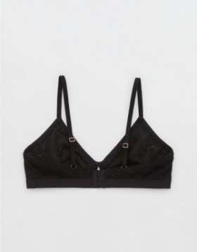  Aerie Show Off Lace Cut Outlette Bras Black
