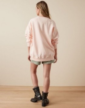  Aerie Oversized Maine Graphic Sweatshirts Rosa