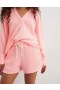  Aerie Yüksek Bel LumberJane Waffle Şort Pembe