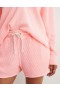  Aerie Yüksek Bel LumberJane Waffle Şort Pembe