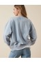  Aerie Crew Yaka Grafik Polar Sweatshirt Açık Mavi