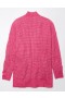  Aerie Whoa So Cozy Waffle Cardigan Pembe
