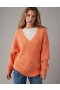  Aerie Whoa So Cozy Waffle V Yaka Kazak Turuncu