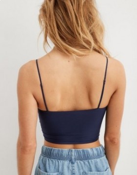  Aerie SMOOTHEZ Tank Atlet Sütyen Lacivert