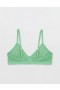  Sujetadores de encaje con escote en V Aerie Show Off, color verde