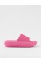  Aerie Cushionaire - Mules de plumas en rosa claro