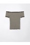  Cárdigan corto con hombros descubiertos y canalé de Aerie en color negro