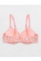  Sujetadores con efecto teñido cruzado y encaje Aerie Sunnie Demi Push Up Bloom en color rosa