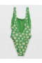  Trajes de baño de una pieza Aerie Smiley® Birthday Scoop verde