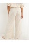 Pantalones de cintura alta Aerie Pool-To-Party Linen Edition en color blanco