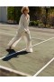 Pantalones de cintura alta Aerie Pool-To-Party Linen Edition en color blanco