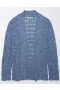  Cárdigan oversize de punto pointelle de Aerie en color azul