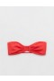  Top de bikini bandeau con diseño arrugado Aerie en rojo