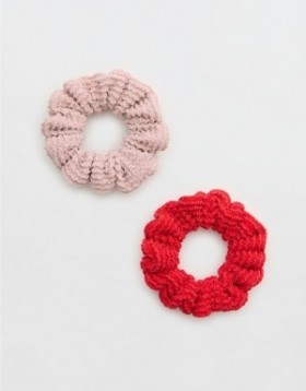  Minipaquete de accesorios para el cabello Aerie Shine Crinkle en color rosa