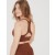  Sujetador deportivo Aerie OFFLINE By Real Me Hold Up! Scallop de color marrón