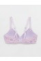 حمالات صدر Aerie Sunnie اللاسلكية Push Up Bloom Lace باللون اللافندر