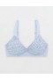  حمالات صدر Aerie Sunnie اللاسلكية Push Up Bloom Lace باللون الأزرق