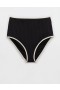  بيكيني Aerie Wide Rib High Waist Bottom أسود