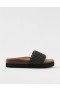  صندل Aerie Woven Platform باللون الأسود