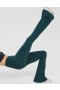  بنطلون ضيق بخصر عالٍ من Aerie OFFLINE من Real Me باللون الأخضر الداكن