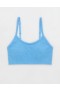  حمالة صدر Aerie Superchill قطنية مبطنة بدون درزات من Aerie باللون الأزرق