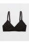  Aerie Sunnie Wireless Push Up Bloom Lace Bras Černá