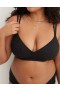  Aerie Sunnie Wireless Push Up Bloom Lace Bras Černá