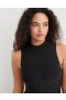 Aerie SMOOTHEZ Mock Neck Body Black
