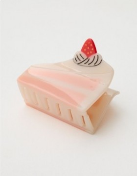  Aerie Jenny Lemons Cake Hair Claw Claw vlasový doplněk Světle růžový