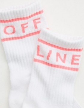  Aerie OFFLINE od Crew Socks Pink
