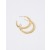 Aerie Flat Hoop Šperky Gold