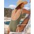  Aerie Wide Rib Henley Jednodílné plavky Olivově zelené