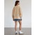  Aerie Oversized mikiny Big Hug Waffle s výstřihem do V šedé