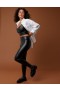  Aerie OFFLINE By Real Luxe imiteret læder Leggings Sort