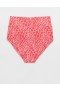  Aerie Crossover højtaljede bikiniunderdele Rød