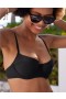  Aerie let foret bøjle bikini top sort
