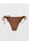  Aerie Crinkle Cheekiest Tie Bikinitunder Mørkebrun
