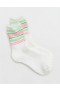 Aerie Everyday Striped Crew Socks Pink