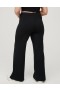  Aerie OFFLINE By Thumbs Up Heavyweight Ribbed Wide Leg Bukser Sort