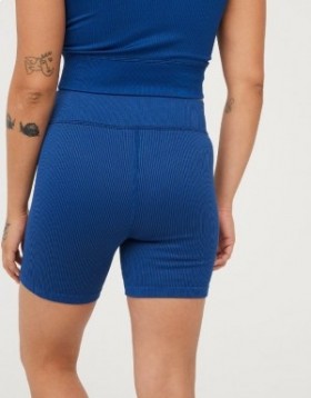  Aerie OFFLINE By Seamless V-Front 5" cykelshorts blå