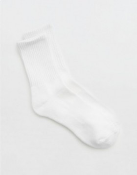 Aerie OFFLINE By Crew Socks White
