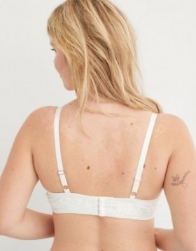  Aerie Show Off Uforet ægte blonde BH hvid