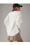  Aerie Whoa So Cozy Waffle Pullover Lichtgrijs