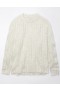  Aerie Whoa So Cozy Waffle Pullover Lichtgrijs