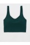  Aerie OFFLINE Door Real Me Low Key Longline Sportbeha's Diepgroen
