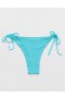 Aerie Shine Crinkle Cheekiest Tie Bikinibroekje Blauw