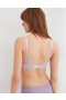  Aerie Sunnie Demi Push Up Bloom Lace Cross Dye BH's Lavendel