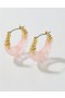  Aerie Matte Croissant Hoop Sieraden Roze