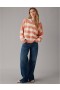  Aerie Whoa So Soft Ballet-hals Pullover Koraal